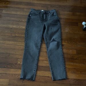 Madewell Perfect Vintage Distressed Gray Women's Jeans